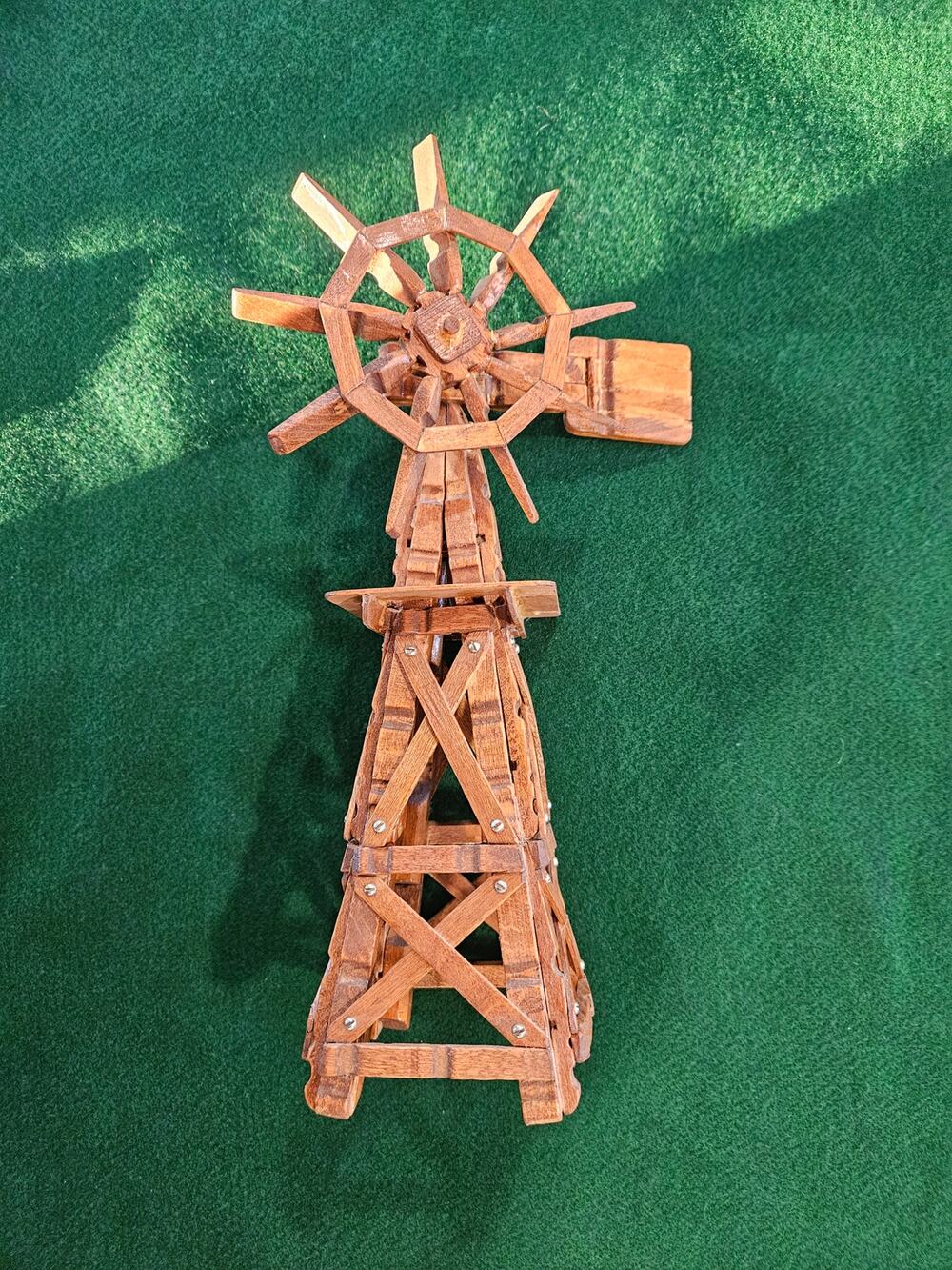 Wooden Windmill Mid 20th Century Folk Art